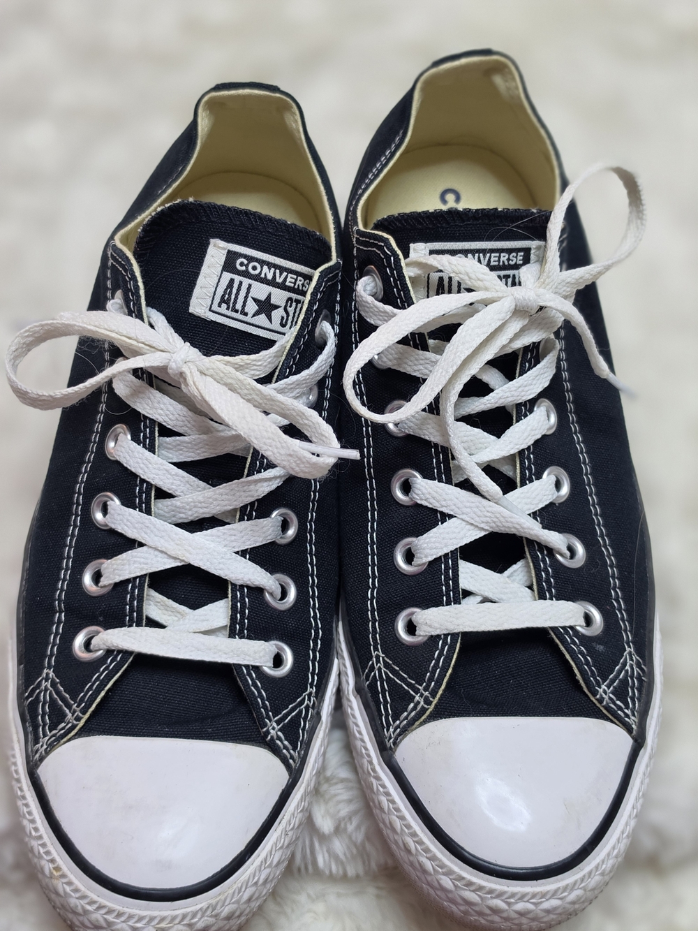 Converse Black and White Low Top Sneakers